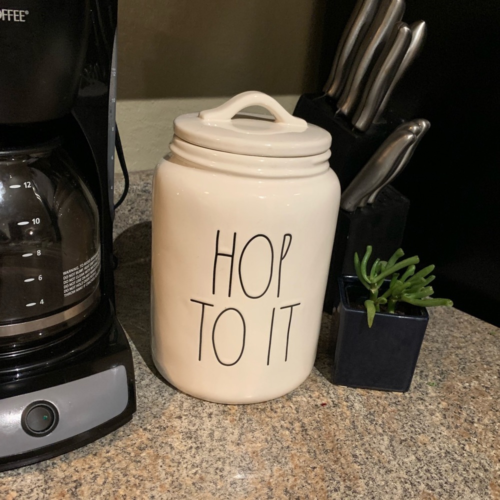 Rae Dunn Hop To It Large Canister